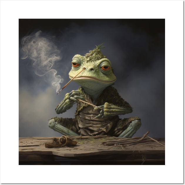 Froggy smoke Wall Art by Creativetee's101